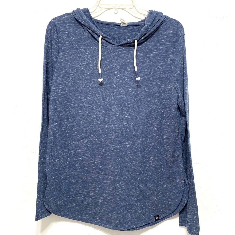 Colosseum Hooded Lightweight Pullover Heathered Blue Hoodie size Medium